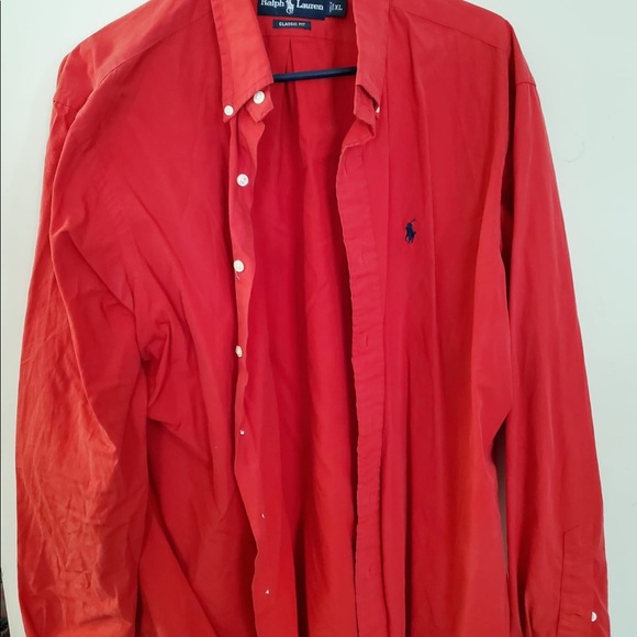 Ralph Lauren Red Button Up - Picture 1 of 3